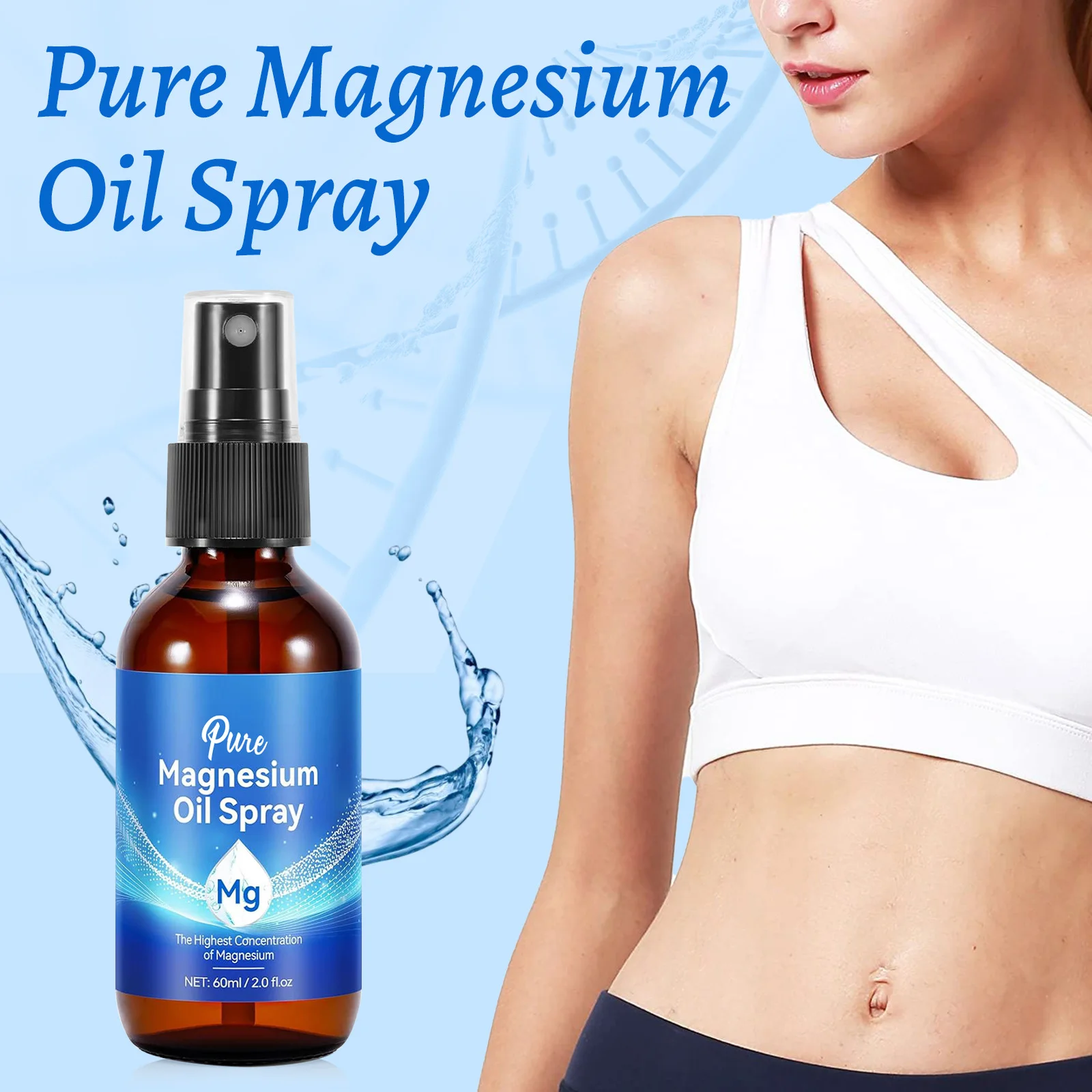Bath Salts Magnesium - 마그네슘 오일 스프레이 60ml 근육 이완