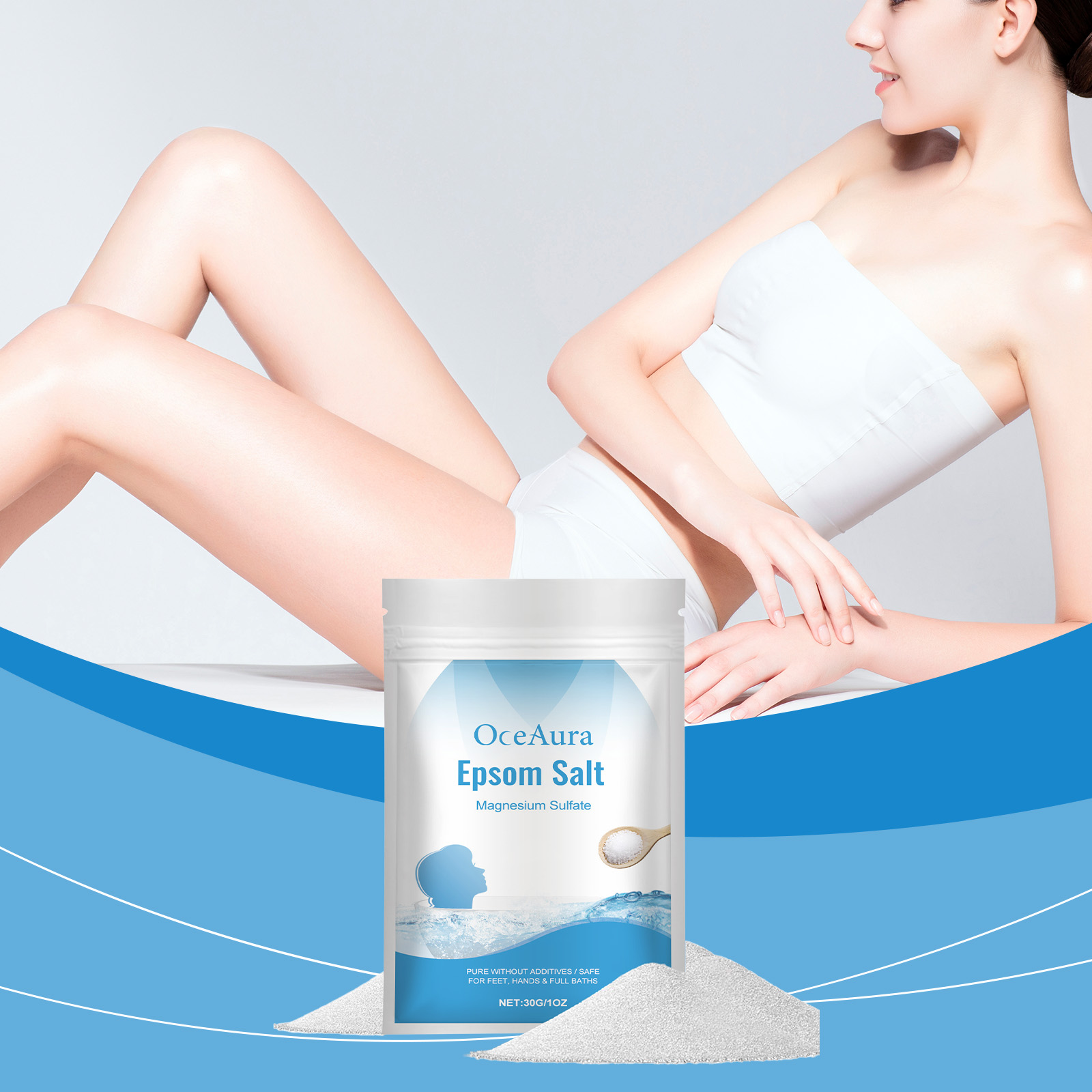 Bath Salts Magnesium - 엡솜 솔트 목욕 및 샤워 제품