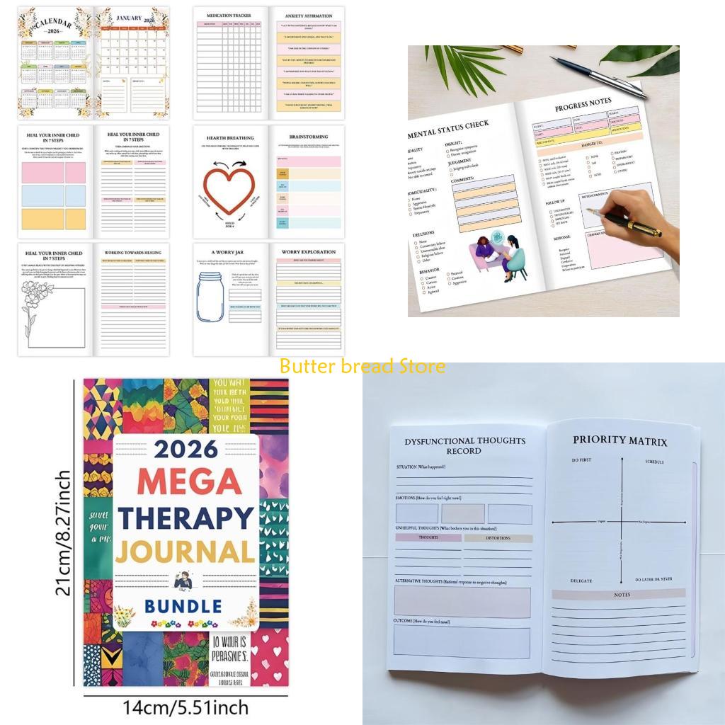W89C 정신 건강 회복 저널 월간 플래너 치료 활동  - Health Wellness Planner 리뷰 및 가격