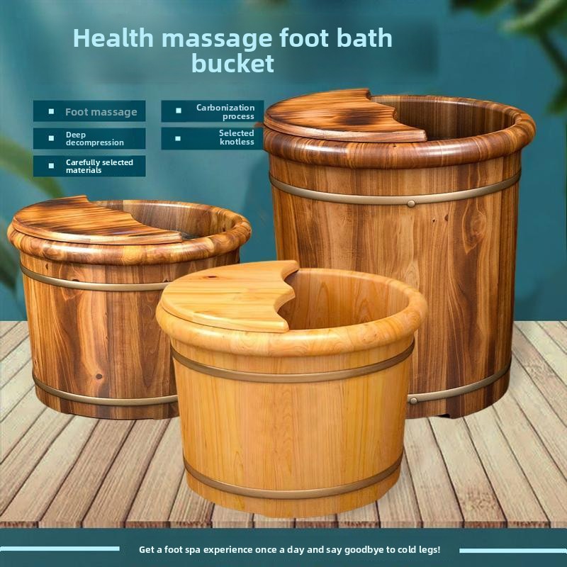 HYS 삼나무 발 담금통 발 마사지 발 욕조 나무 통나 - Foot Bath Massager 리뷰 및 가격