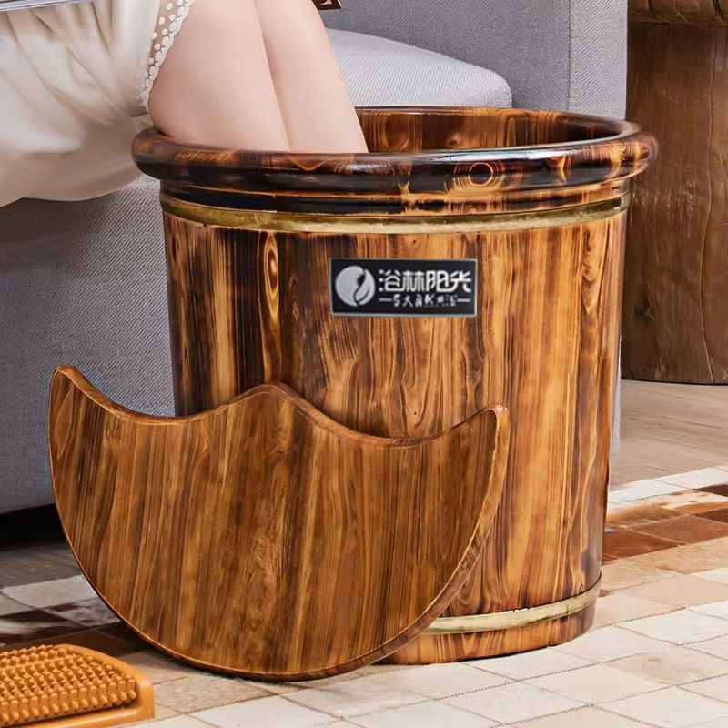 HYS 삼나무 발 담금통 발 마사지 발 욕조 나무 통나 - Foot Bath Massager 리뷰 및 가격