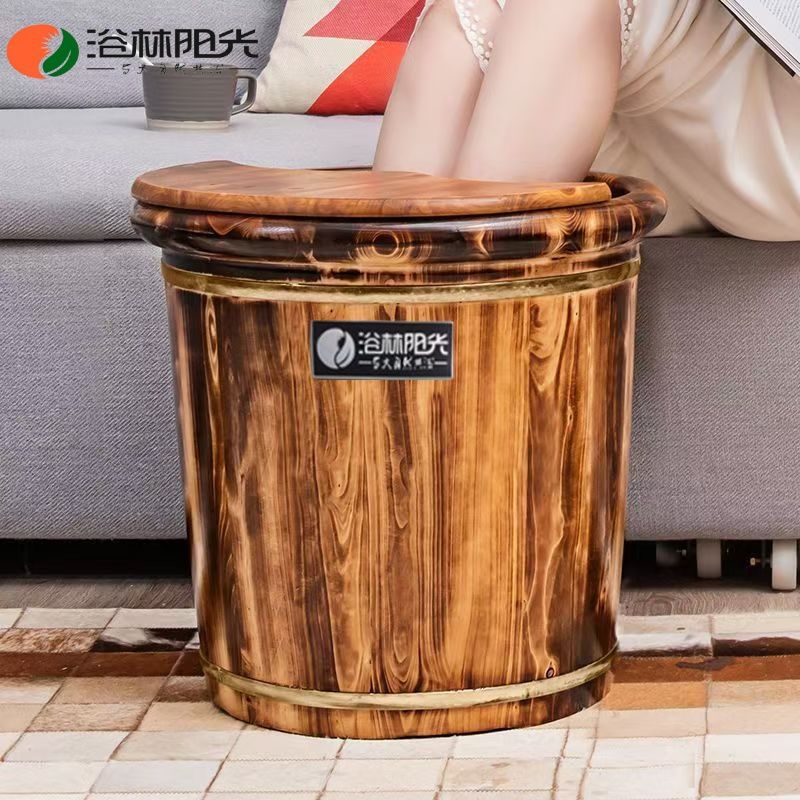 HYS 삼나무 발 담금통 발 마사지 발 욕조 나무 통나 - Foot Bath Massager 리뷰 및 가격