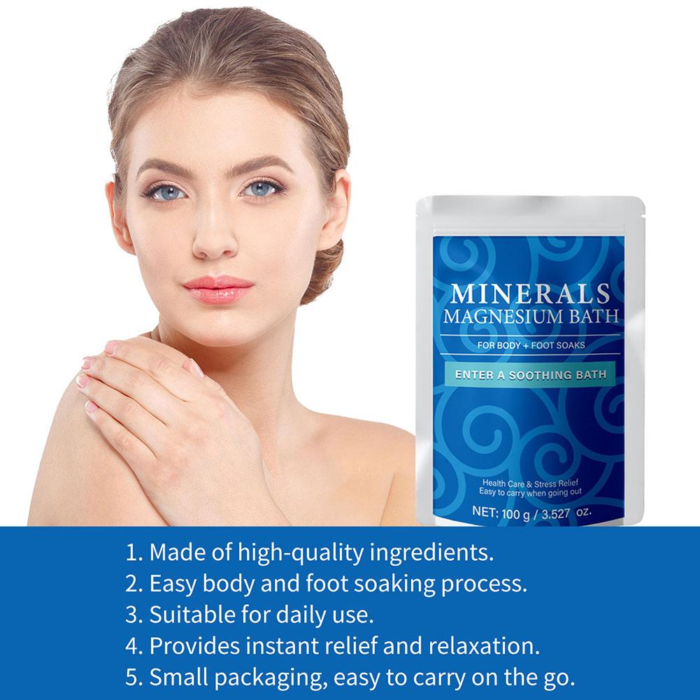 100g USDA 유기농 마그네슘 목욕 소금 휴대용 천 - Bath Salts Magnesium 리뷰 및 가격