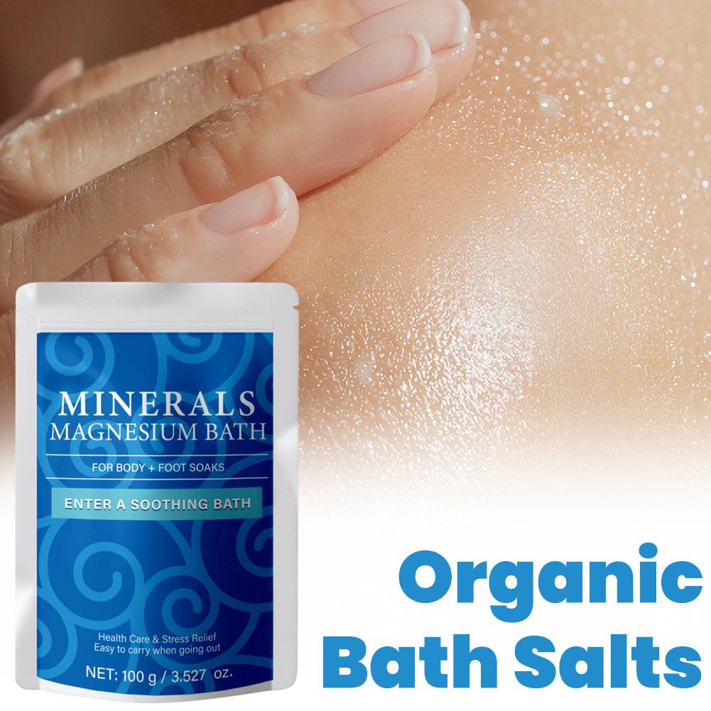 100g USDA 유기농 마그네슘 목욕 소금 휴대용 천 - Bath Salts Magnesium 리뷰 및 가격